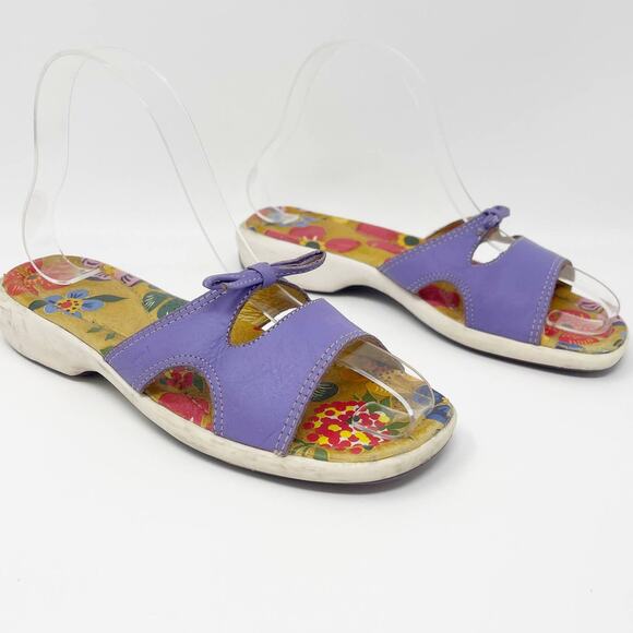 Umi Shoes - Umi Multicolor Floral Print Comfort Slip On Sandal
